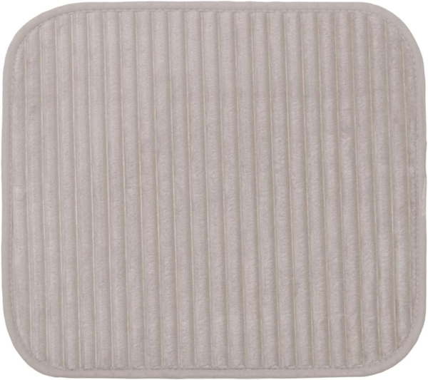 Gözze Badematte Berlin, Höhe 7 mm, rutschhemmend beschichtet, fußbodenheizungsgeeignet, Polyester, rechteckig, Badteppich, Uni Farben, Cord Optik, waschbar