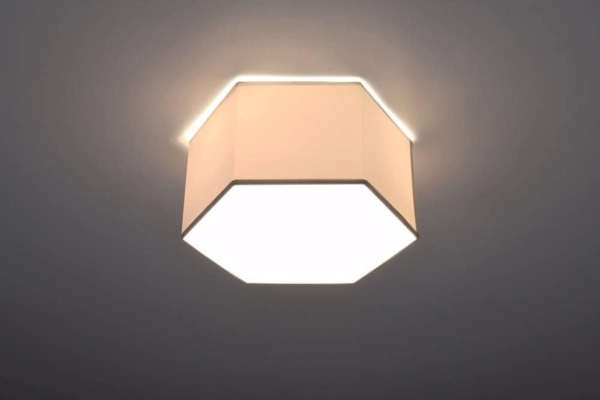 SOLLUX SL. 1058 Deckenleuchte SUNDE 15 weiss PVC 60W L: 30. 5cm B: 26. 5cm H: 15. 5cm dimmbar Bild 3