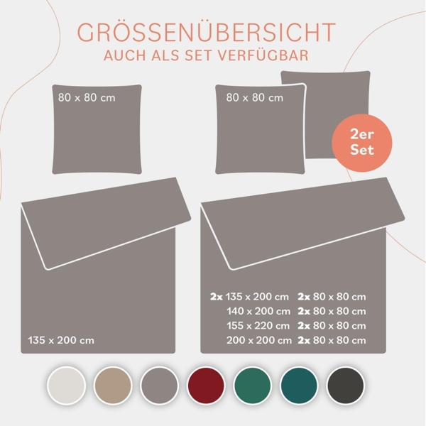 Blumtal Bettwäsche Cashmere-Touch Plüsch, warme Winterbettwäsche + Kopfkissenbezug Bild 7