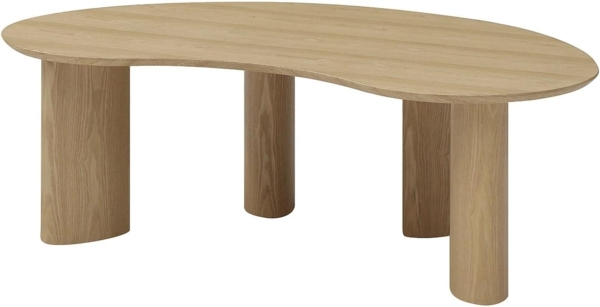 Vente-unique - Beistelltisch mit Eschenfurnier - Helles Naturholz - CALYNOR