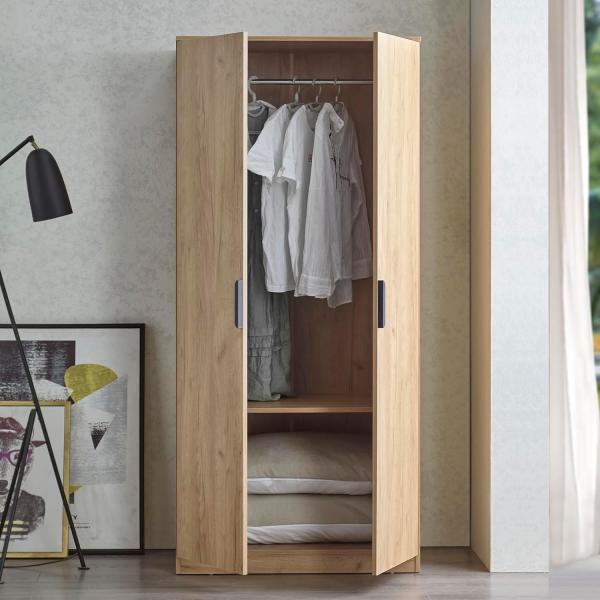 Kleiderschrank Eiselfing 176x80x52 cm 1 Fach [en. casa]