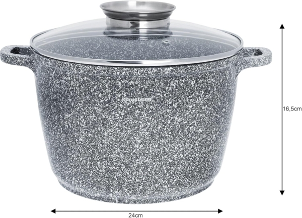 Klausberg Klausberg Topf mit Marmorbeschichtung 6,2l 24cm KB7525 Bild 3