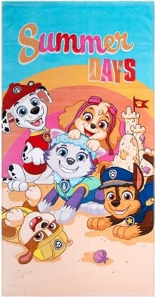 United Labels® Strandtücher Paw Patrol - Summer Days - Badetuch, 140 x 70 cm