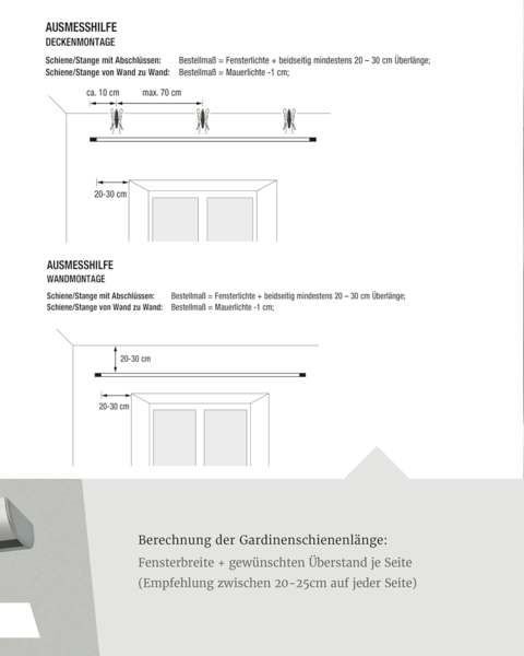 GARESA Schienensystem Kunststoffschiene mit Blende, 2-läufig, Wunschmaßlänge, mit Bohren, verschraubt, Kunststoff, seitlich mit 2 Rundbögen (kein Spalt zwischen Vorhang und Wand) Bild 6