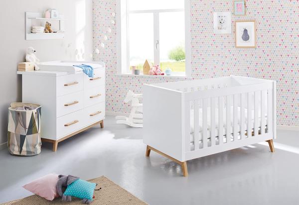 Pinolino 'Riva' 2-tlg. Babyzimmer-Set extrabreit, weiß