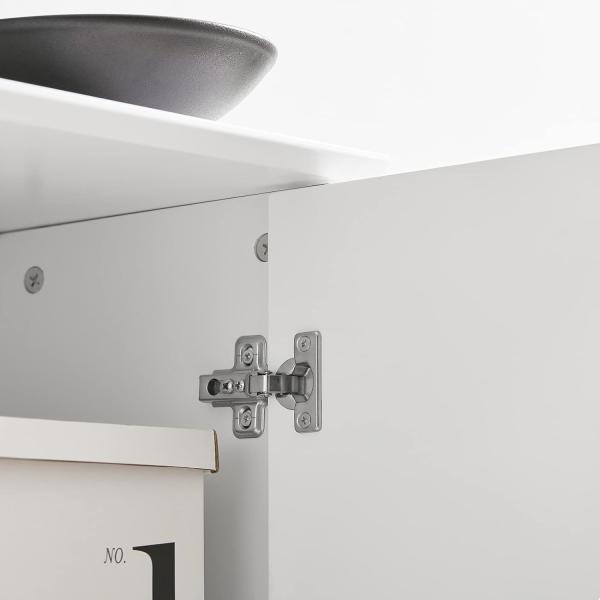Schuhschrank mit 2 Klappen und 2 Schubladen MDF PB Weiß FSR104-W Bild 8