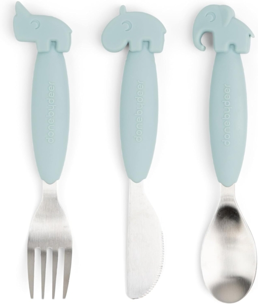 Easy-grip cutlery set Deer friends Blue 1126862 Bl