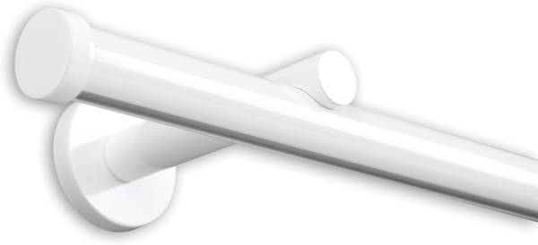Deco-Raum® Gardinenschiene Innenlauf Weiß Modern | Länge: 430cm | Material: Aluminium | Farbe: Weiß