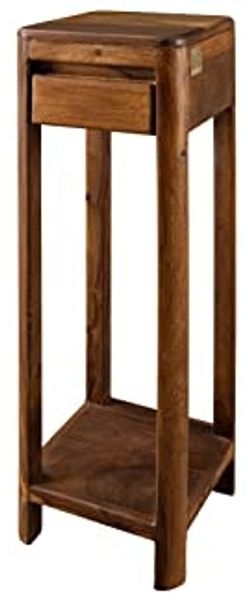 Beistelltisch Sheesham 30x30x90 smoked cherry gebeizt TORONTO #113