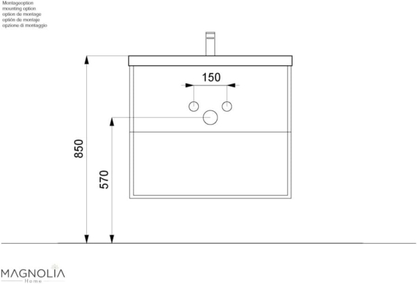 Badmöbel Milet SoftClose eiche gold : Eiche Gold Bild 10