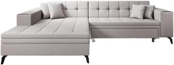 Designer Sofa Frida mit Schlaffunktion Stoff Beige Links