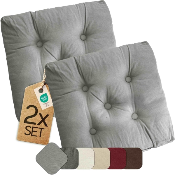 etérea Himmlische Qualität Sitzkissen etérea Heidi Sitzkissen und Stuhlkissen 42x42 cm -