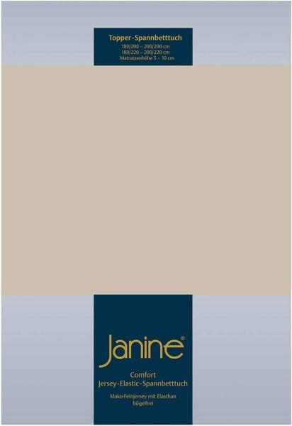 Janine Topper Comfort Jersey Spannbetttuch|140x200 cm - 160x220 cm| naturell