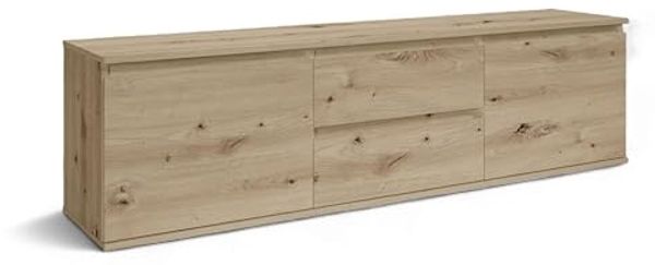 Brest TV-Lowboard in Artisan Eiche Optik - Moderner TV Schrank mit viel Stauraum für Ihr Wohnzimmer - 180 x 50 x 38 cm (B/H/T)