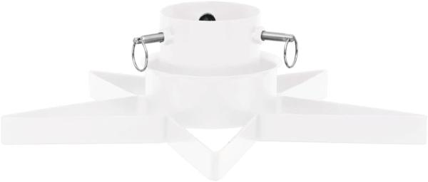 vidaXL Christbaumständer Weiß 47x47x13,5 cm 331316