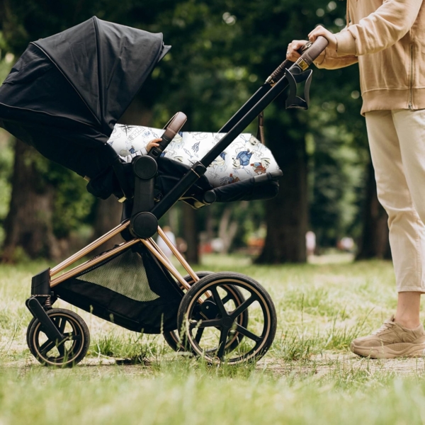 Amilian Babybettwäsche Kinderwagenset - 2tlg. Kinderbettwäsche - 80x80cm + 35x40cm, 100% Baumwolle, 2 teilig, Bettwäscheset für Kinderwagen, Wiege, Babybett - Baby Bettwäsche Bild 5
