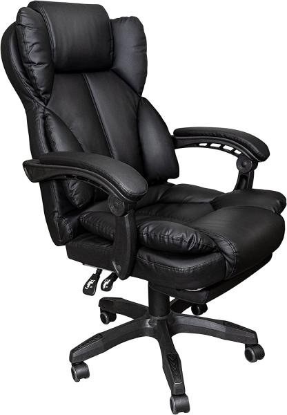 Trisens Schreibtischstuhl Bürostuhl Gamingstuhl Racing Chair Chefsessel mit Fußstütze