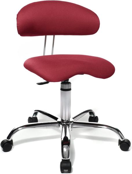 Topstar Bürostuhl Sitness® 40, ST290W51 rot, chrom Stoff