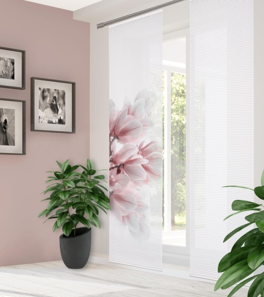 HOME in green Schiebegardine 84105 MORIGA Schiebegardine, recyc. Polyester 245x60 cm, Bambusoptik (2 St), Polyester (recycelt) Polyester Bild 2