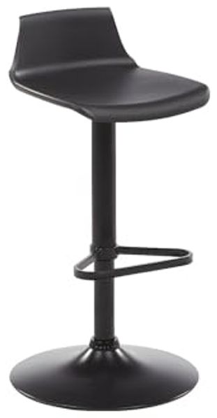 Vente-unique - Barhocker höhenverstellbar - Polypropylen - Schwarz - CALAS