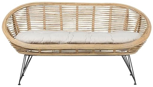 2 Sitzer Sofa MARATEA Rattan Natürlich