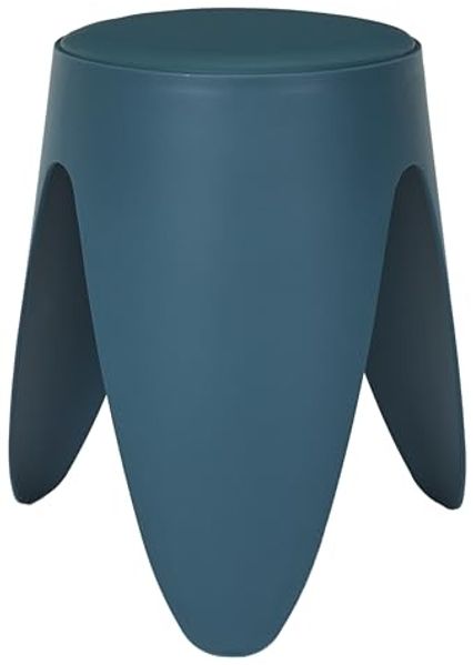 HOME DECO FACTORY, HD0297, Eve Duck Blue Hocker, Les P'Tits Prix, Zeitgenössisch, Möbel, Sitz, Bank und Hocker, 30 x 46 x 30 cm, Sitzhöhe 46 cm, Duck Blue
