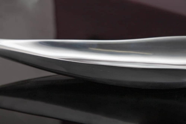 riess-ambiente Dekoschale SILVER LEAF 60cm silber, Wohnzimmer · Obst · Schlüssel · Handarbeit · Metall · Modern Bild 6