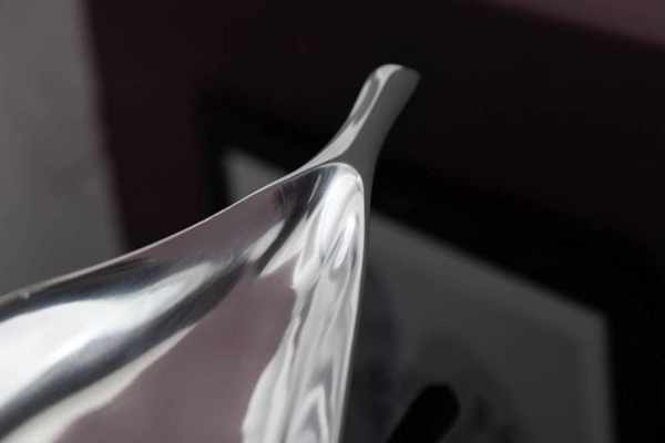 riess-ambiente Dekoschale SILVER LEAF 60cm silber, Wohnzimmer · Obst · Schlüssel · Handarbeit · Metall · Modern Bild 4