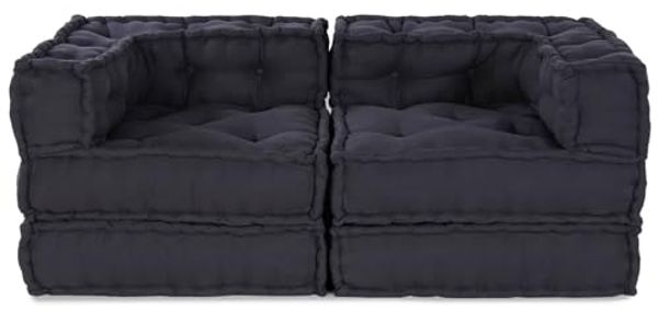 vidaXL Modulare Sofagarnitur 2 pcs Anthrazit 140 x 70 x 56 cm Stoff 3315066