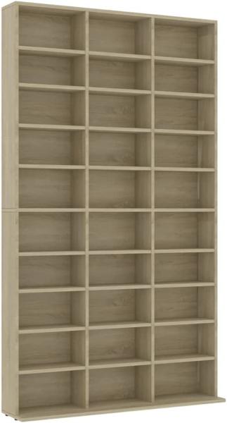 vidaXL CD-Schrank Sonoma-Eiche 102x16x177,5 cm Holzwerkstoff 801781