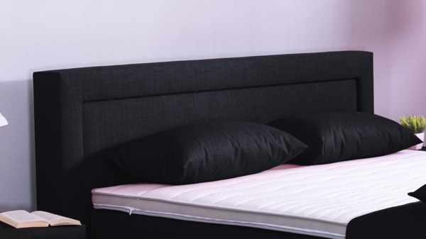 Meisterbetten Boxspringbett Rico 240x220 in W-Black, Matratzenbezug Nano, Komfortschaum-Topper Bild 5