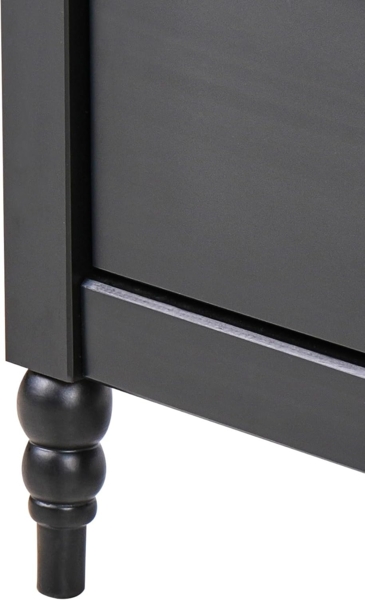 Nachttisch mit 2 Schubladen SHILLINGTON Kiefernholz Braun Schwarz Bild 8