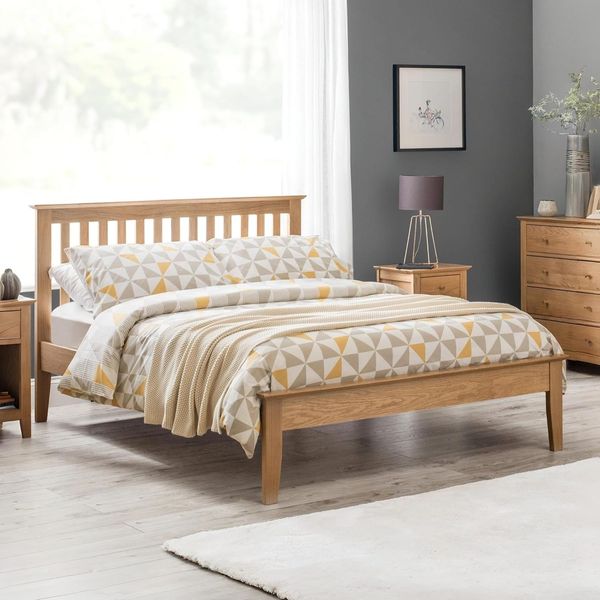 Julian Bowen Salerno Bett, Eiche massiv, Einzelbett