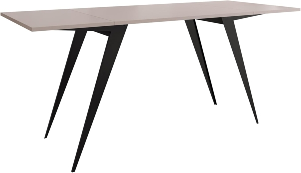 2-in-1 Couchtisch und Esstisch Xorkol (Farbe: Schwarz / Cashmere) Bild 6