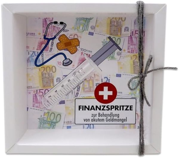 ZauberDeko Geschenkbox Geldgeschenk Finanzspritze Geld Zuschuss Lustig Gutschein Geburtstag
