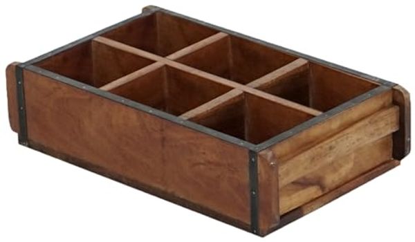 Marrakesch Orient & Mediterran Interior Aufbewahrungsbox Vintage Deko Aufbewahrungsbox Organizer Sortierbox Unikat -3- (Stück, 1 St, 1), Handarbeit