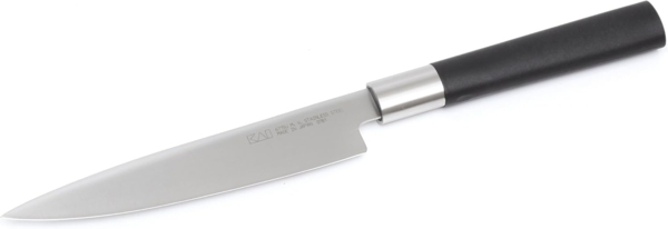 Kai Wasabi Black Allzweckmesser, Edelstahl silber, 15 cm