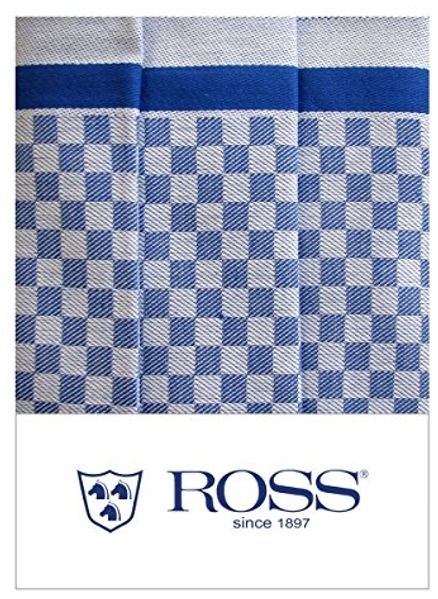 ROSS Geschirrtuch Exclusiv, (Set, 3-tlg), Karofond, 50x70 cm