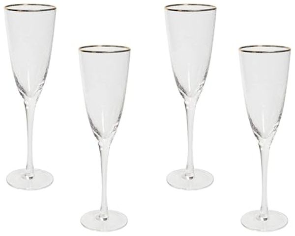 Champagnerflöten im 4er Set TOPAZ 250 ml Transparent