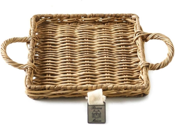 Rivièra Maison Dekotablett Rustic Rattan Mini Tray Square, Mini-Tablett