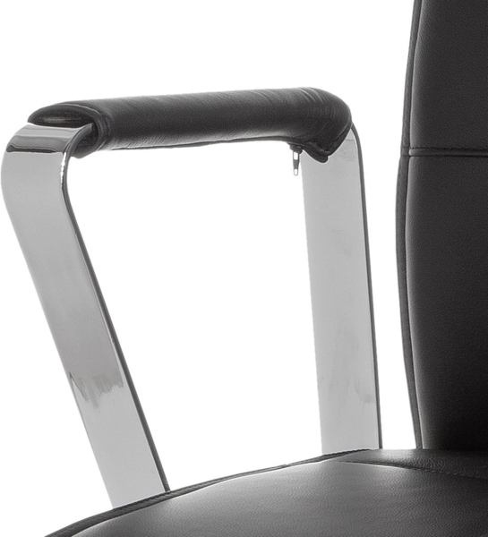 Amstyle 'Verona' Bürostuhl mit Synchronmechanik, Echtleder schwarz, max. 120 kg Bild 7