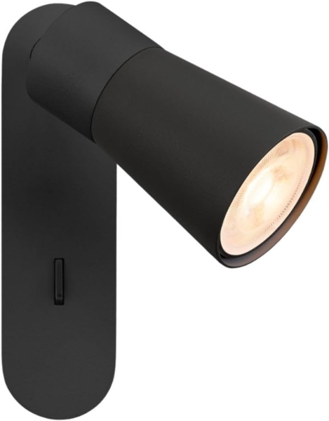 SLV PURI 2.0 Cone, Wand- und Deckenaufbauleuchte, Schalter, rechteckig, 1x max. 6W GU10, schwarz - Wand- und Deckenleuchten Bild 1