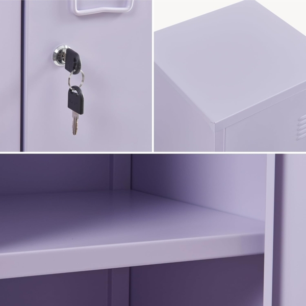 Einzelspind Kurikka 137 x 38 x 38 cm Lila [en. casa] Bild 9