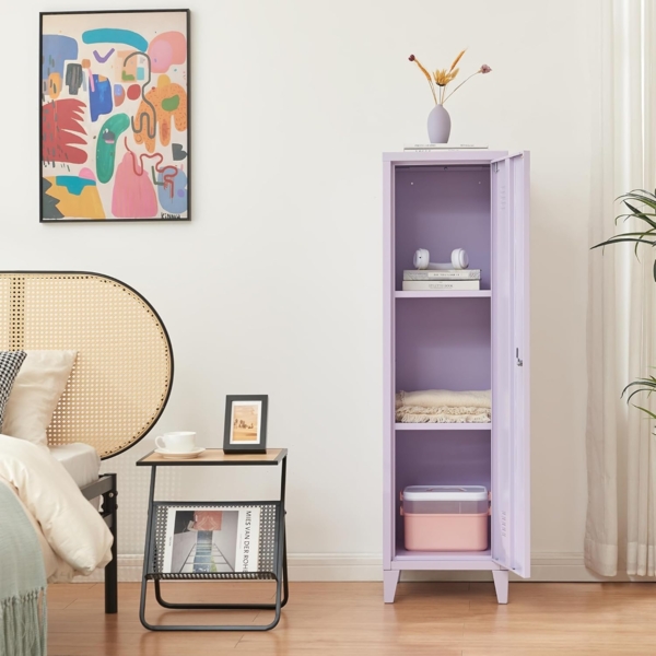 Einzelspind Kurikka 137 x 38 x 38 cm Lila [en. casa] Bild 3