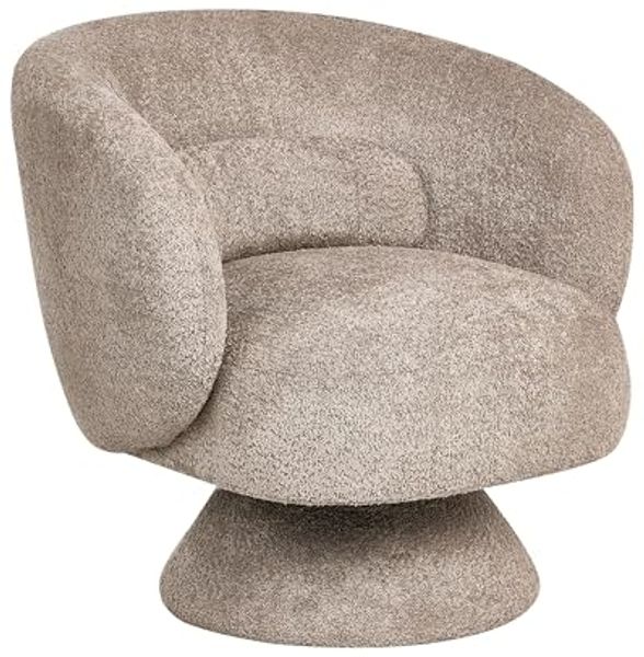 Drehsessel LIEKSA Bouclé Beige