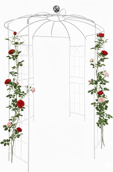 Relaxdays Rosenpavillon Metall