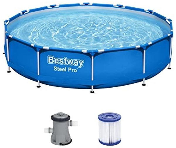 Bestway 'Steel Pro Frame Pool Set 366x76 cm', rund, mit Filterpumpe