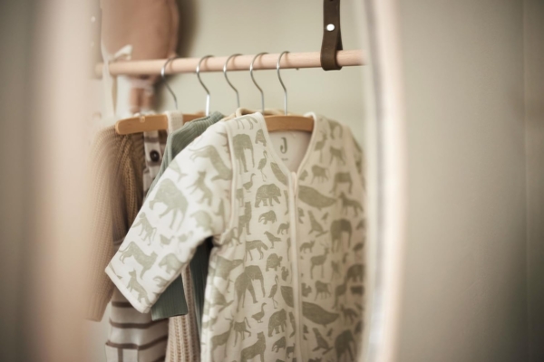 Jollein Baby Boys, Baby Girls, Unisex Baby abnehmbaren Ärmeln Schlafsack, Olive Green, Animals, 70cm Bild 7