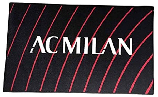 AC Milan hermet Teppich mit Antirutsch, Rot/Schwarz, 70x110 cm