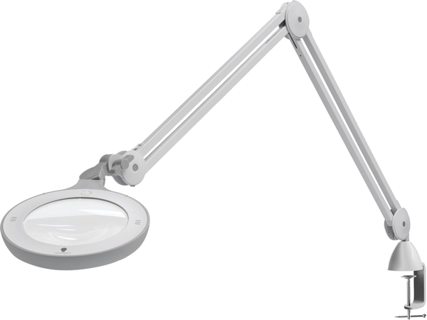 Daylight LED Arbeitsleuchte - Omega 5 Lupenleuchte mit 2 Glaslinsen 3D + 5D